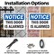 Signmission This Door Is Alarmed OSHA Notice Sign, Plastic, 10in W x 7in L, 2PK OS-2PACK-NS-P-710-L-16673 - alternate 2
